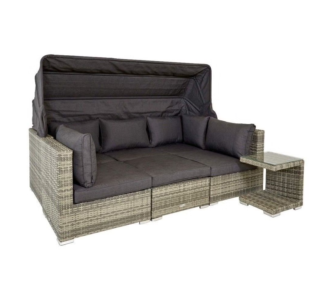 Easy Living Faros Loungesett – 6-personers sofagruppe med justerbart tak
