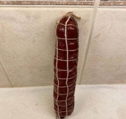 Kunstig Salami Dekor 17cm - Naturtro Pølse Dekorasjon (2 stk)