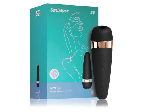 Satisfyer Air Pulse Pro 3 + - klitoris stimulator + vibrator