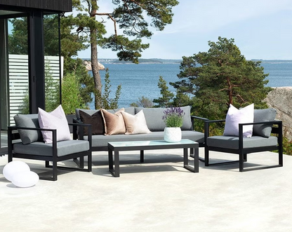 InGarden Reno Sittegruppe – Loungesett med Sofa, Stoler og Bord