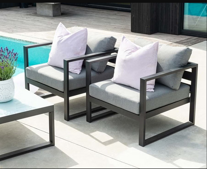 InGarden Reno Sittegruppe – Loungesett med Sofa, Stoler og Bord