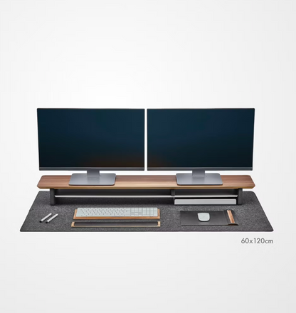 Pomelo Bordmatte Musematte Ull/Filt Mørk grå - Premium Skrivebordsunderlag