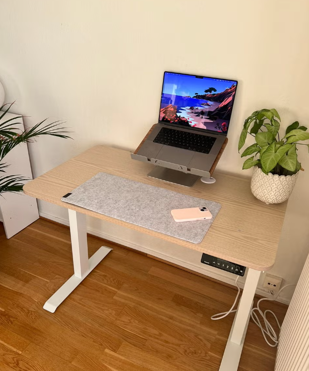 Pomelo Bordmatte Musematte Ull/Filt Lys Grå - Premium Skrivebordsunderlag