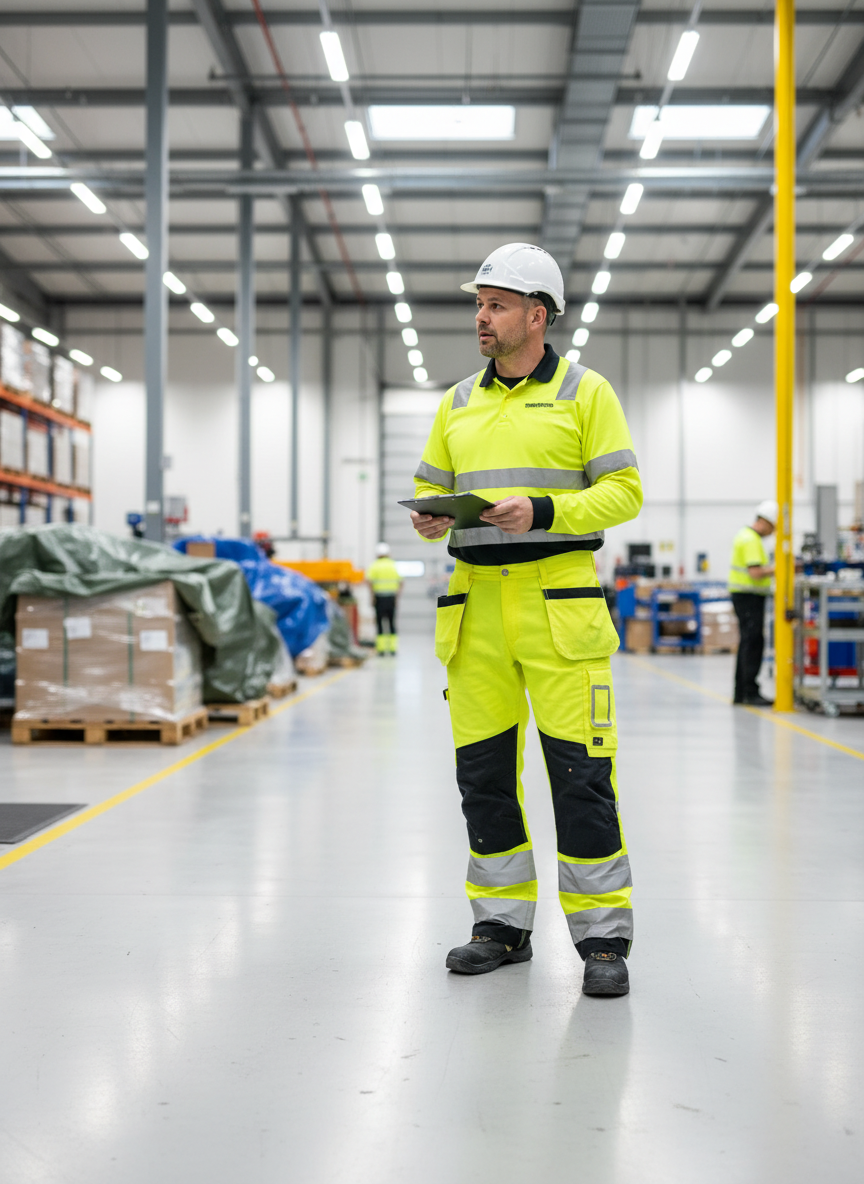 Snickers arbeidsbukse på arbeidsplass