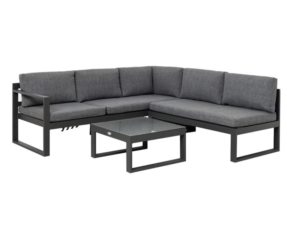 InGarden Freestyle sofagruppe - mørk grå