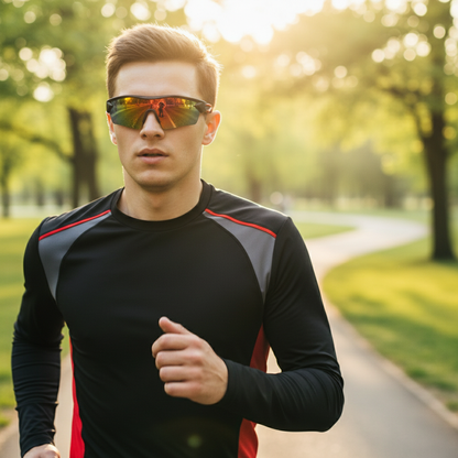 Solbriller på person