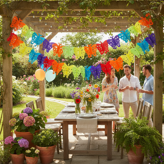 Sommerfuglranke i sommerfeststemning