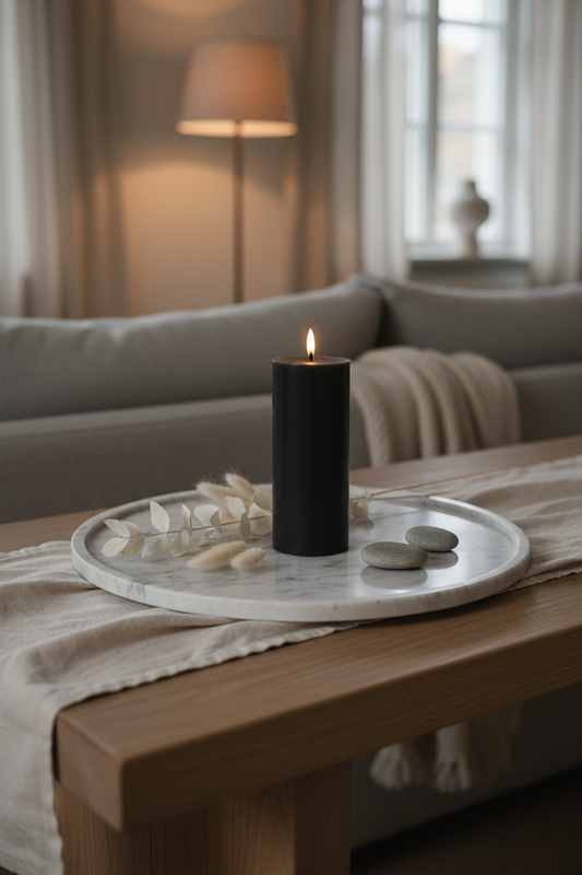 Sort LED kubbelys – lifestyle