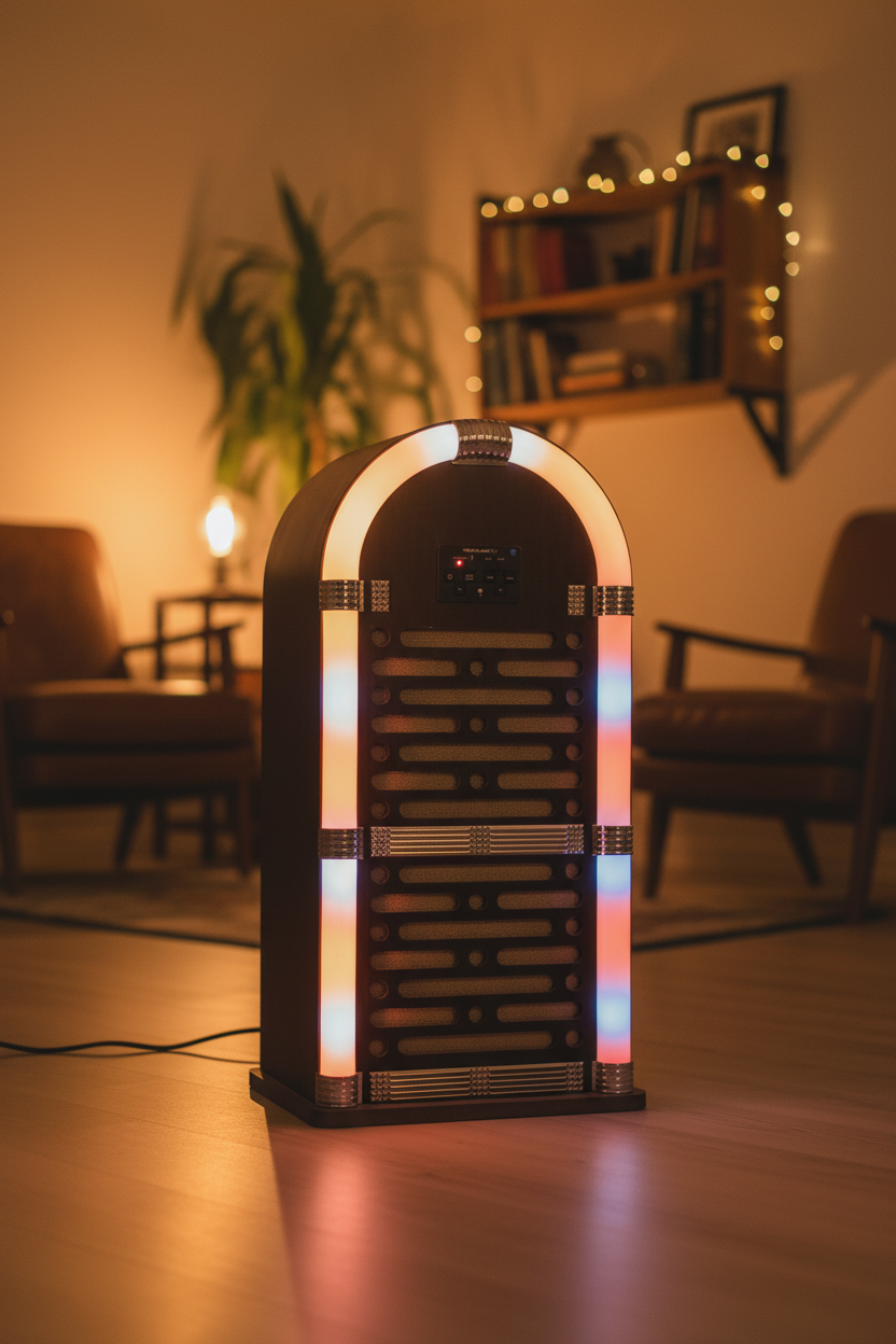 Soundlogic XT Retro Jukebox – stående på gulvet