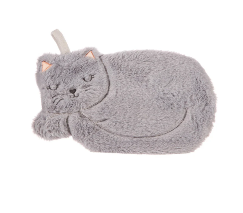 Sass & Belle Varmtvannsflaske - Myk og Koselig Varmeflaske katt