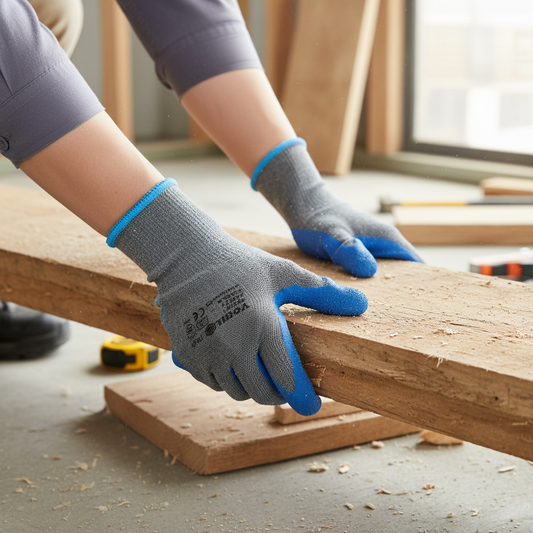 Vorel arbeidshansker i bruk