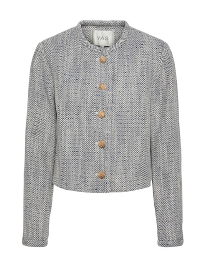 Y.A.S Yasnorali Ls Jacket - Navy Blazer - jakke med gullknapper