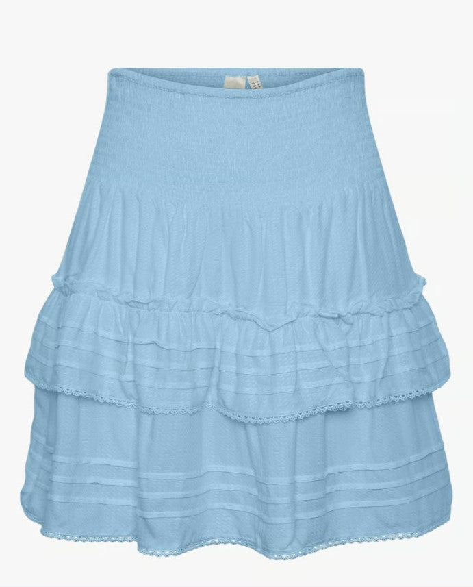 Y.A.S Ranti HMW Smock Skirt - Skjørt med brodert kant