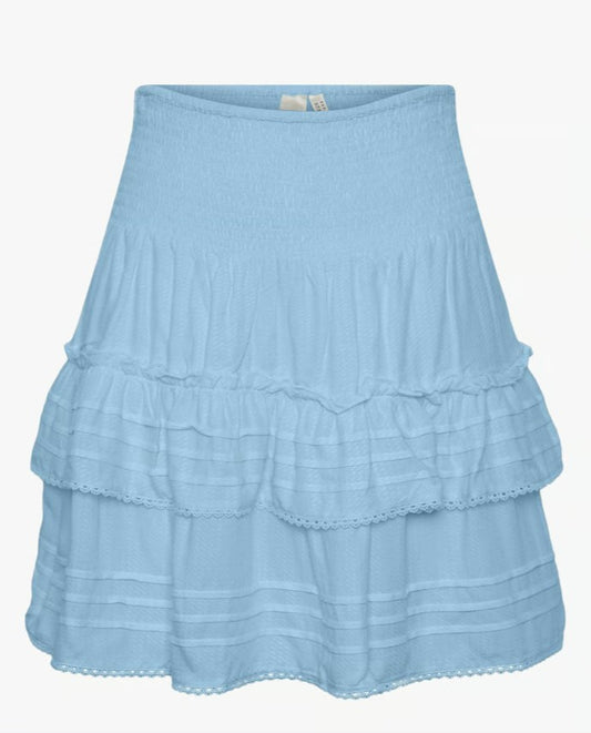 Y.A.S Ranti HMW Smock Skirt - Skjørt med brodert kant