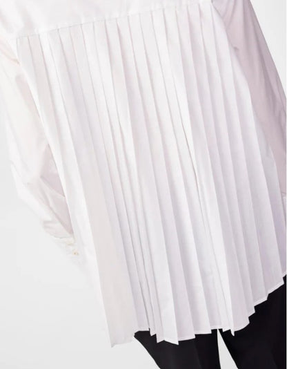 Y.A.S Yasroya Ls Shirt S. - Star White - Skjorte med plisse