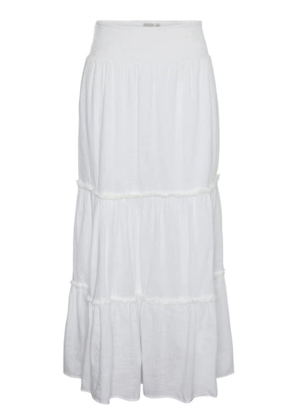 Y.A.S Yassila Hw Maxi Skirt - Star White - Ankelskjørt